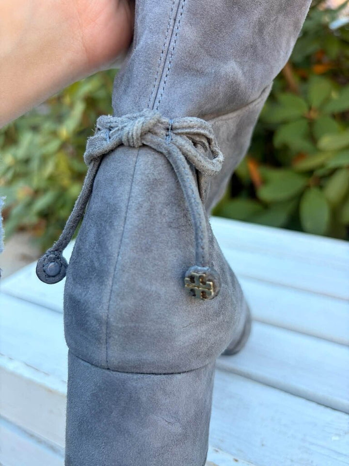 Tory Burch Over The Knee Laila Suede Boots - Size 6.5