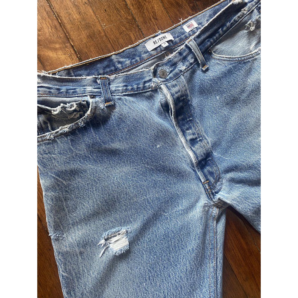 Re/Done Relaxed Straight Jeans - Size 29