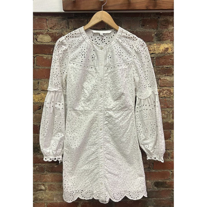 Veronica Beard Eyelet Embroidered Dress - Size 4
