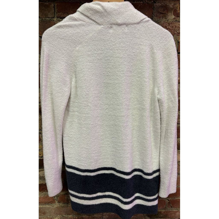 Barefoot Dreams NWT Cozychic Lite Saddle Sleeve Striped Cardigan - Size Small