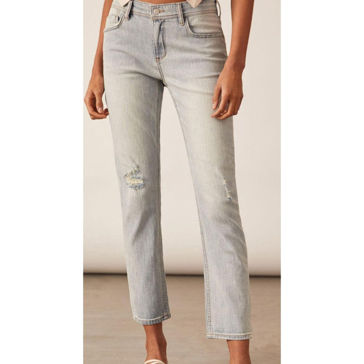 Pilcro Sustainable Slim Boyfriend Jeans in Denim Light - Size 30