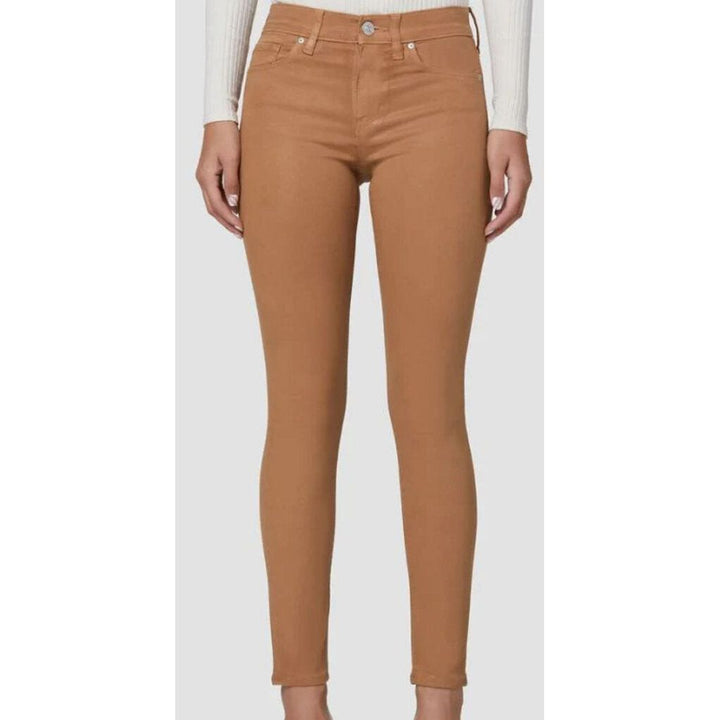 Hudson Nico Mid Rise Super Skinny Ankle Jean in Tobacco - Size 26