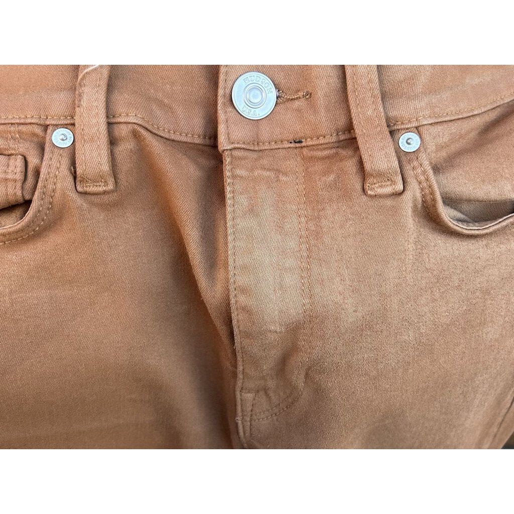 Hudson Nico Mid Rise Super Skinny Ankle Jean in Tobacco - Size 26