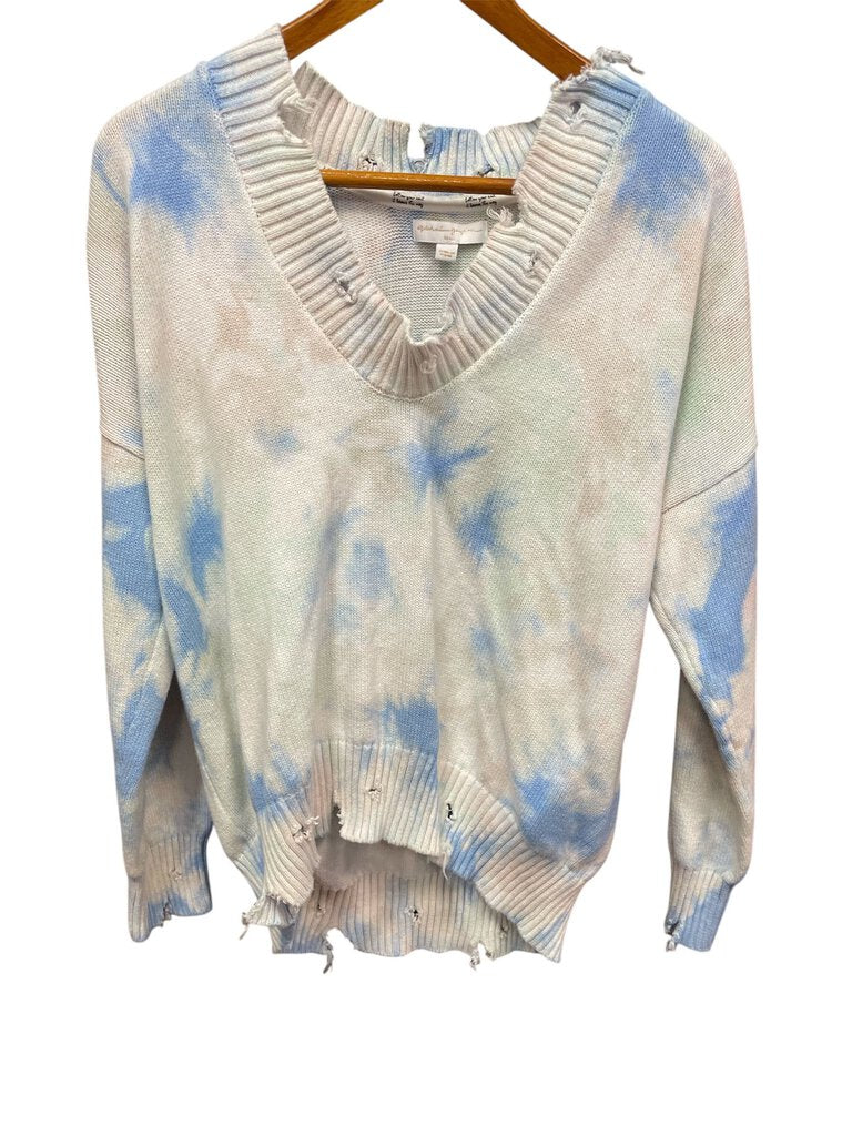 Spiritual Gangster Raw Hem Tie Dye Sweater Size Small Chic Boutique Consignments
