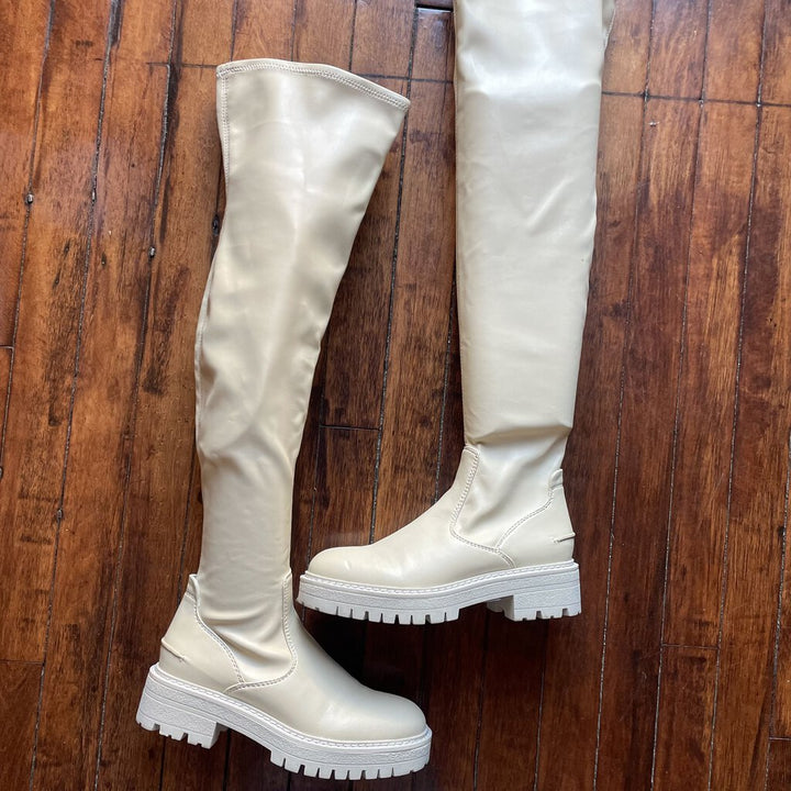 Sarto Knee High Boots - Size 6