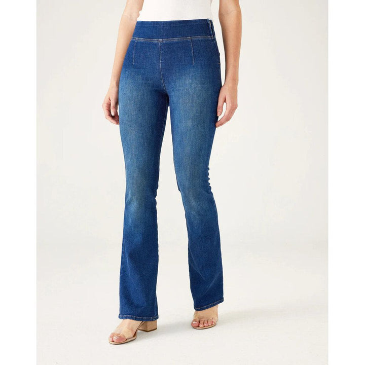 Voyageur By Mersea Pull On Nomad Boot Cut Jeans - Size Small