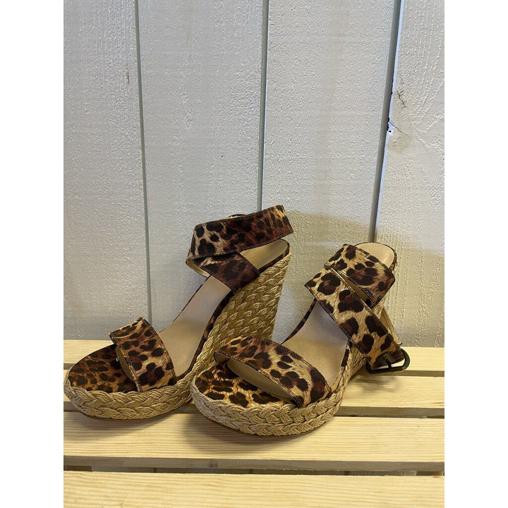 Stuart Weitzman Leopard Print Espadrilles- Size 9