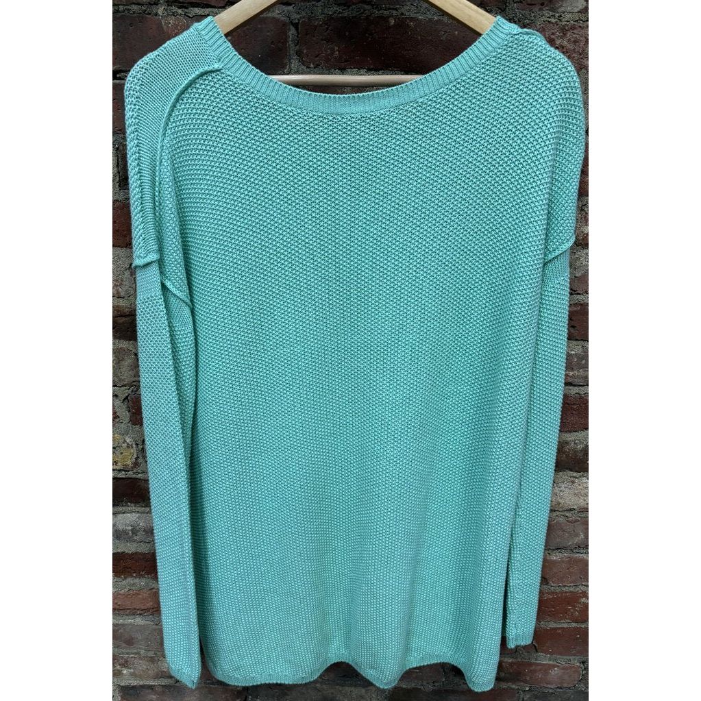 Vince Knitted Scoop Neck Long Sleeve - Size Large