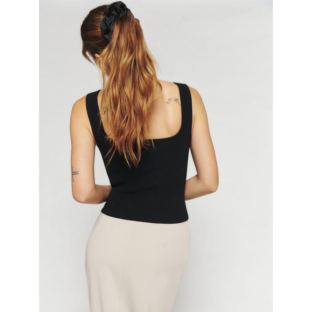 Reformation Julia Ribbed Sweater Tank - Size Small