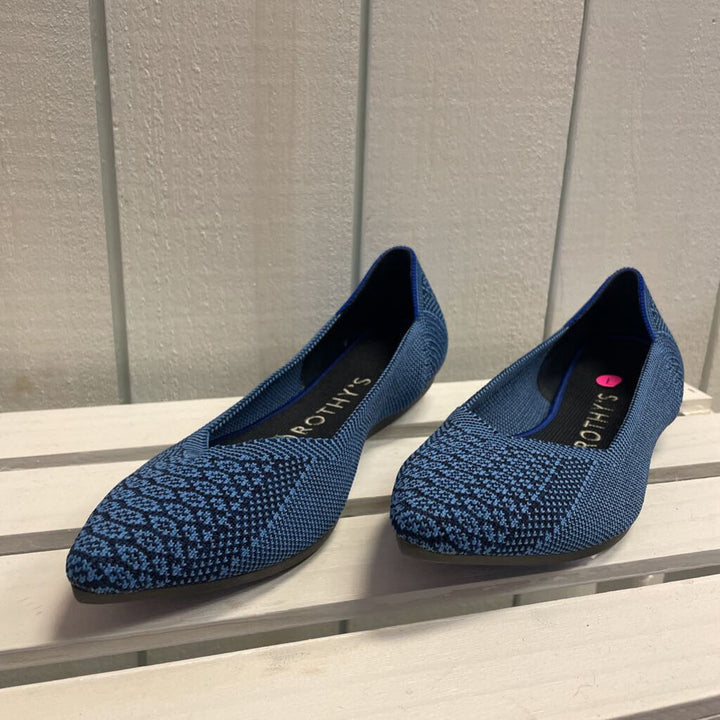 Rothys Lapis Python Flats - Size 7