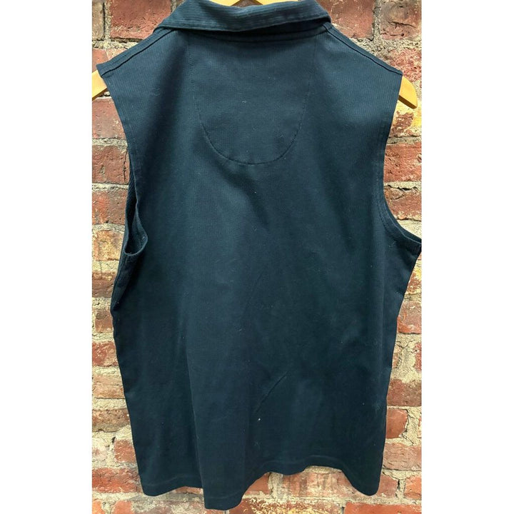 Burberry Gold Collared Polo Tank - Size XL