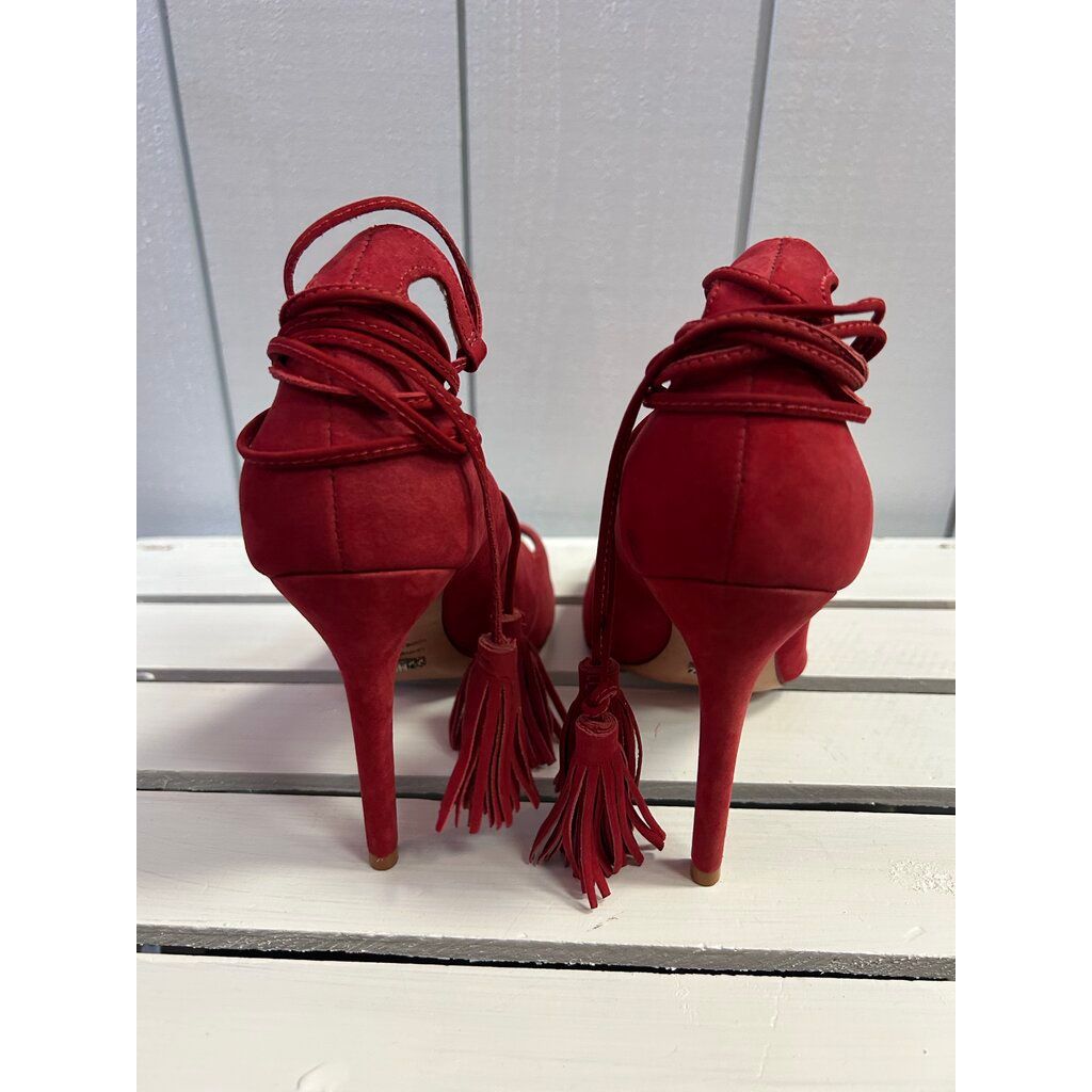 Schutz Yassu Tie Up Open Toed Heels - Size 8.5