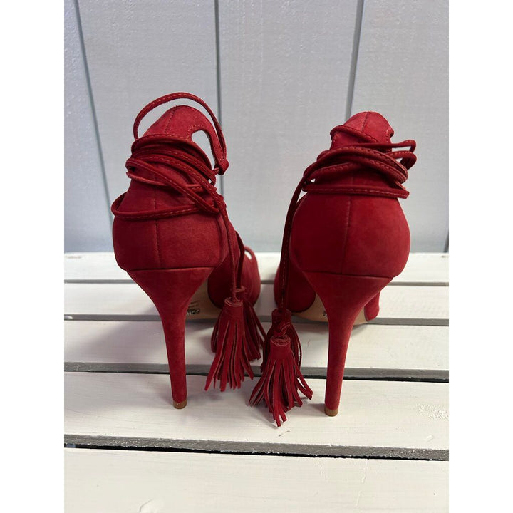 Schutz Yassu Tie Up Open Toed Heels - Size 8.5