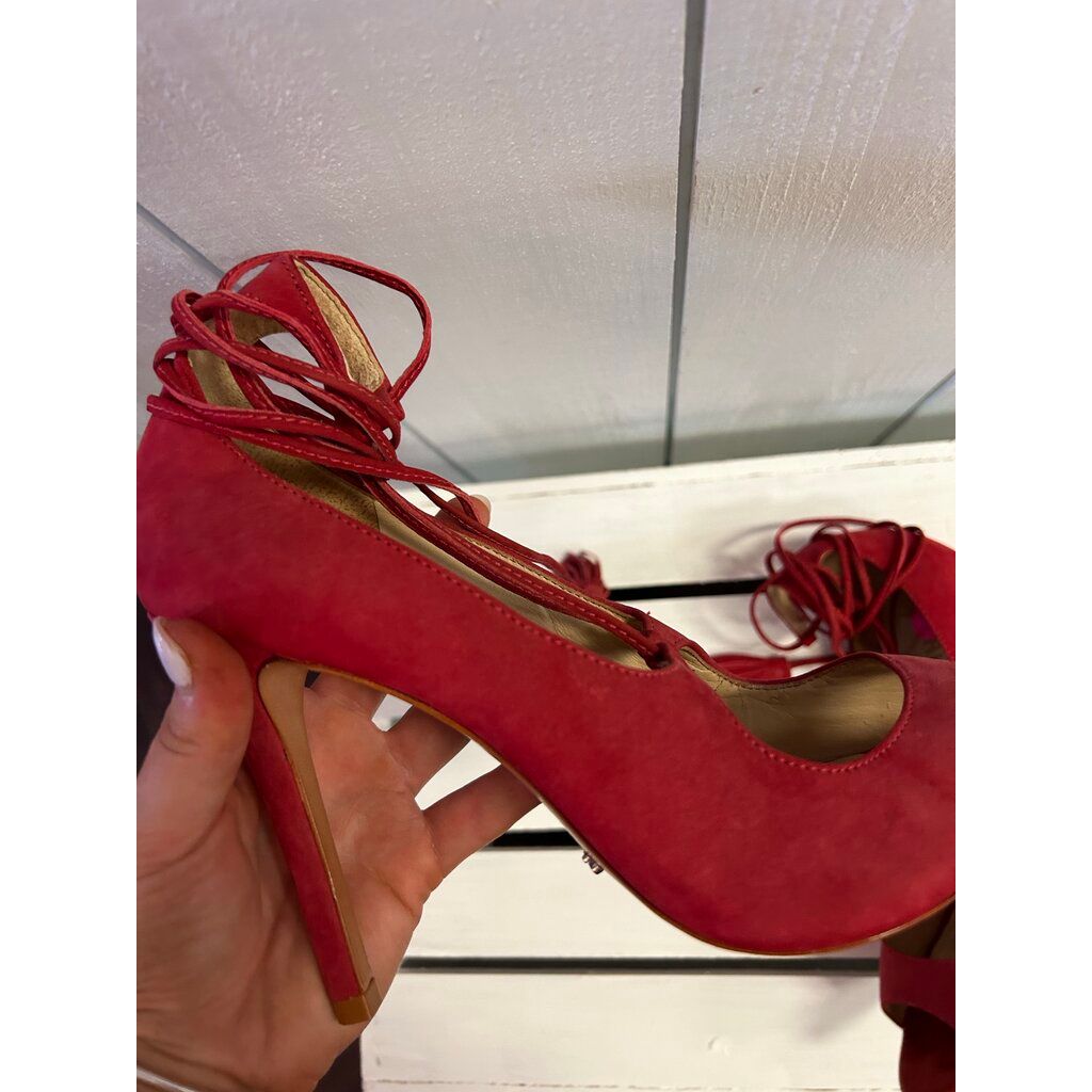 Schutz Yassu Tie Up Open Toed Heels - Size 8.5