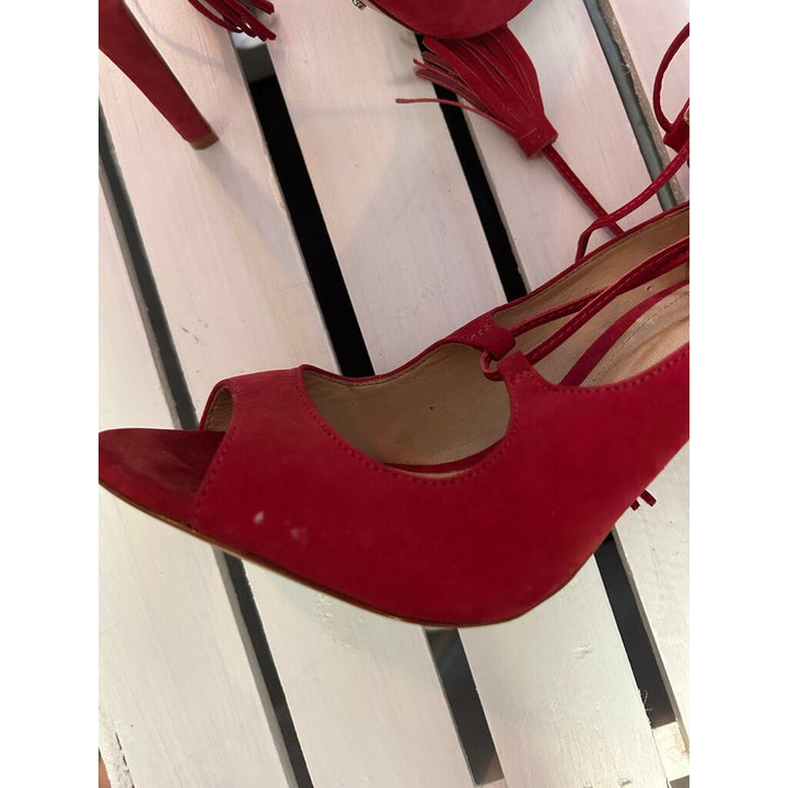 Schutz Yassu Tie Up Open Toed Heels - Size 8.5