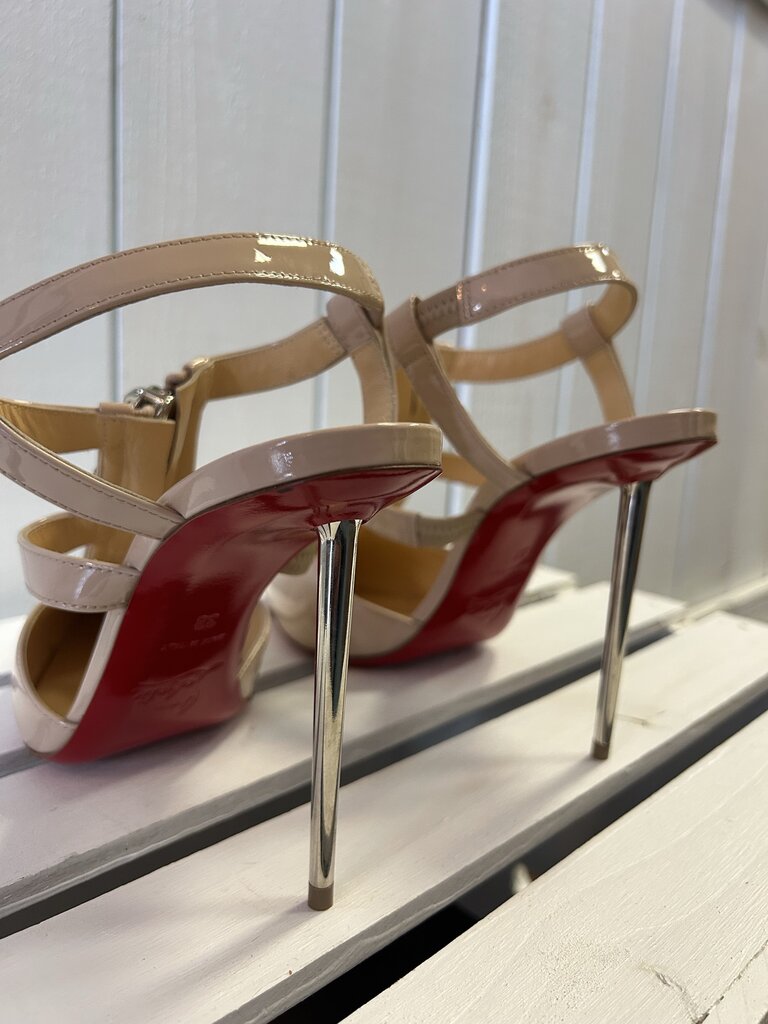 Christian Louboutin Epic Zip Heels - Size 38
