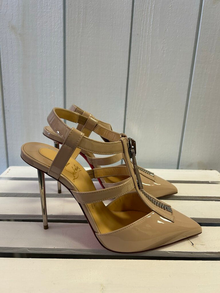 Christian Louboutin Epic Zip Heels - Size 38