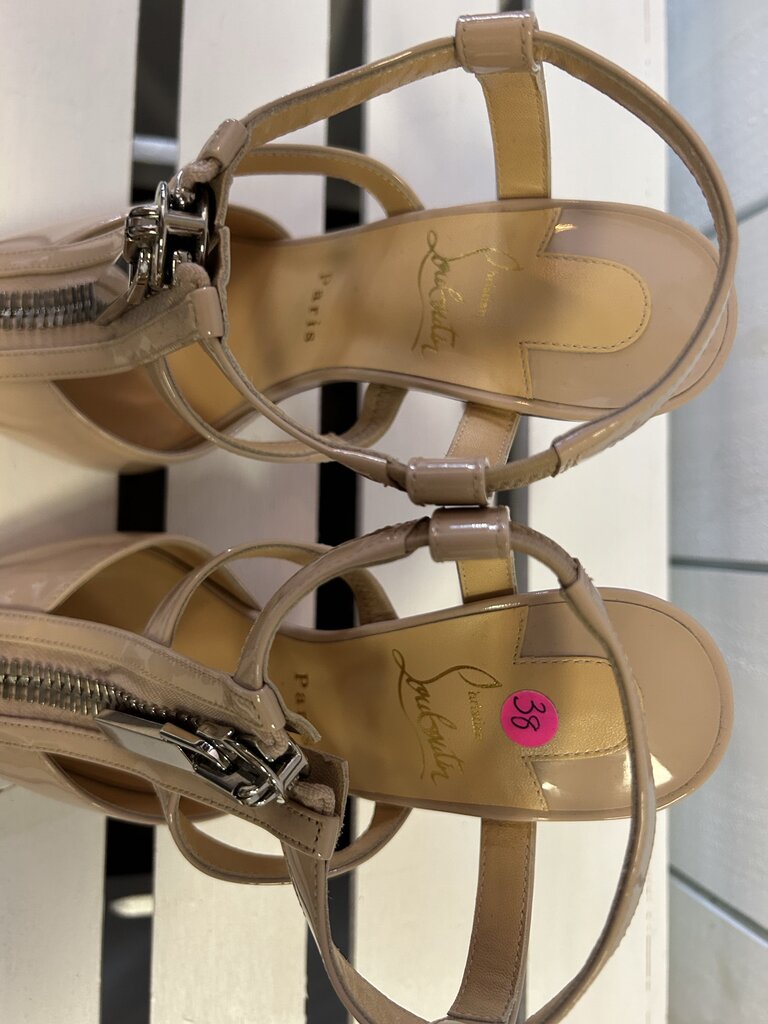 Christian Louboutin Epic Zip Heels - Size 38