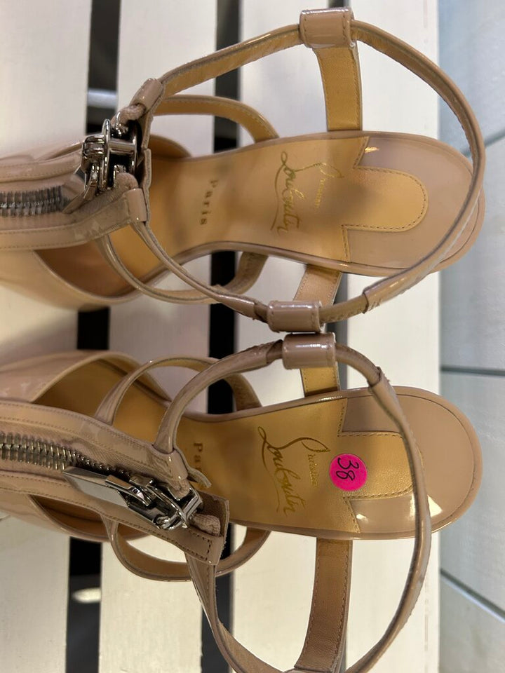 Christian Louboutin Epic Zip Heels - Size 38