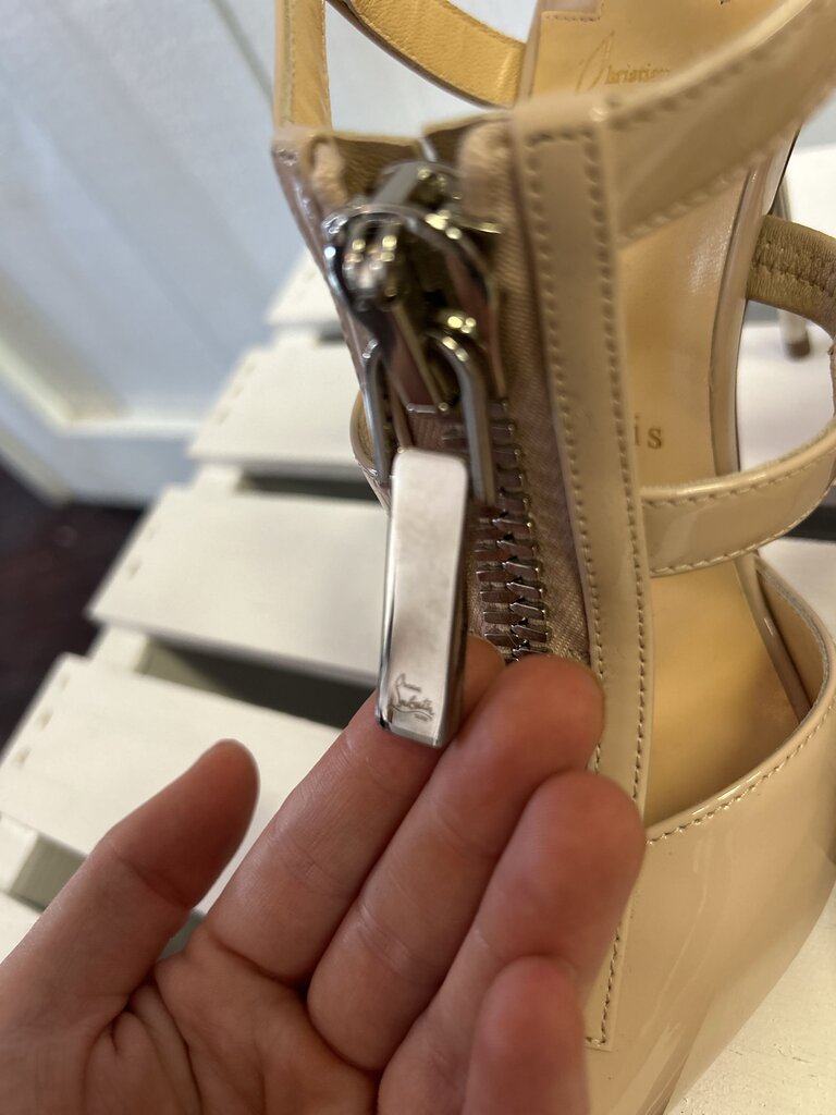 Christian Louboutin Epic Zip Heels - Size 38