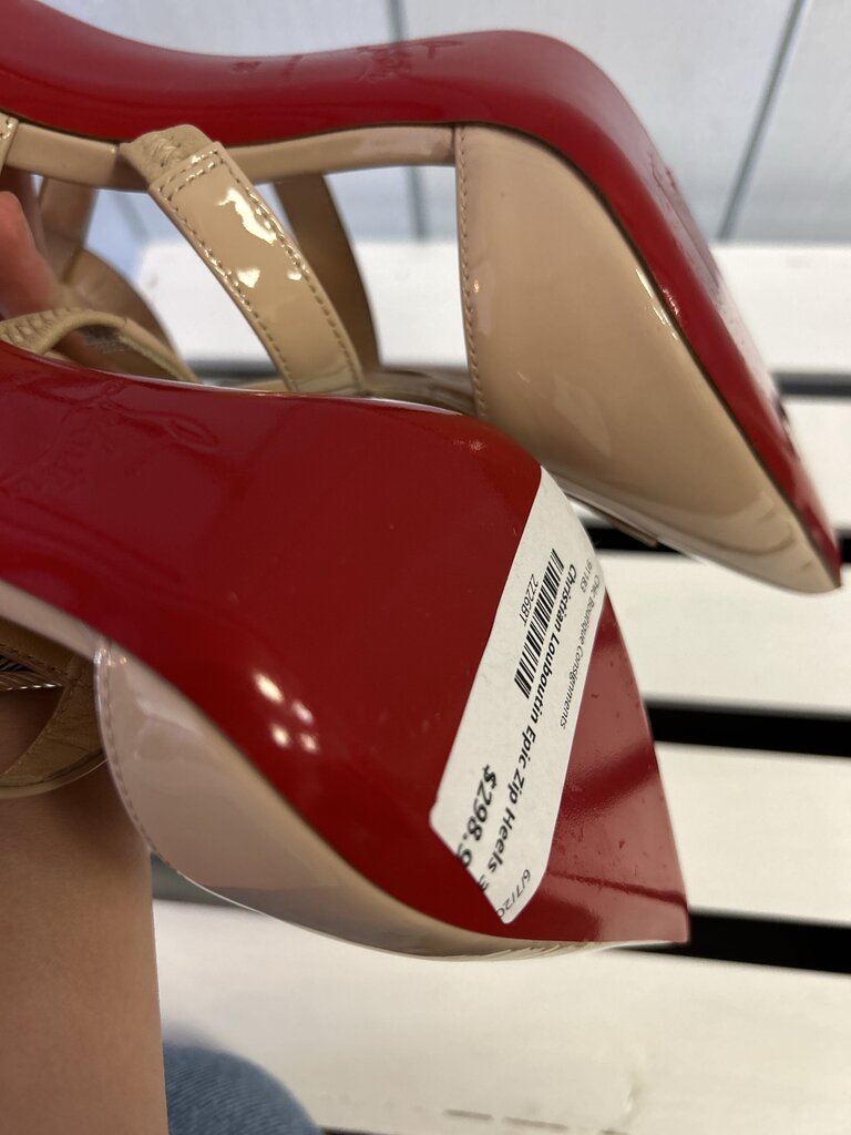 Christian Louboutin Epic Zip Heels - Size 38