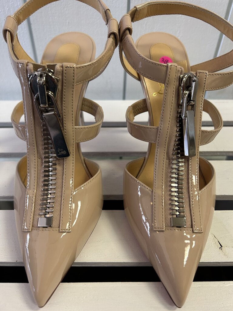 Christian Louboutin Epic Zip Heels - Size 38