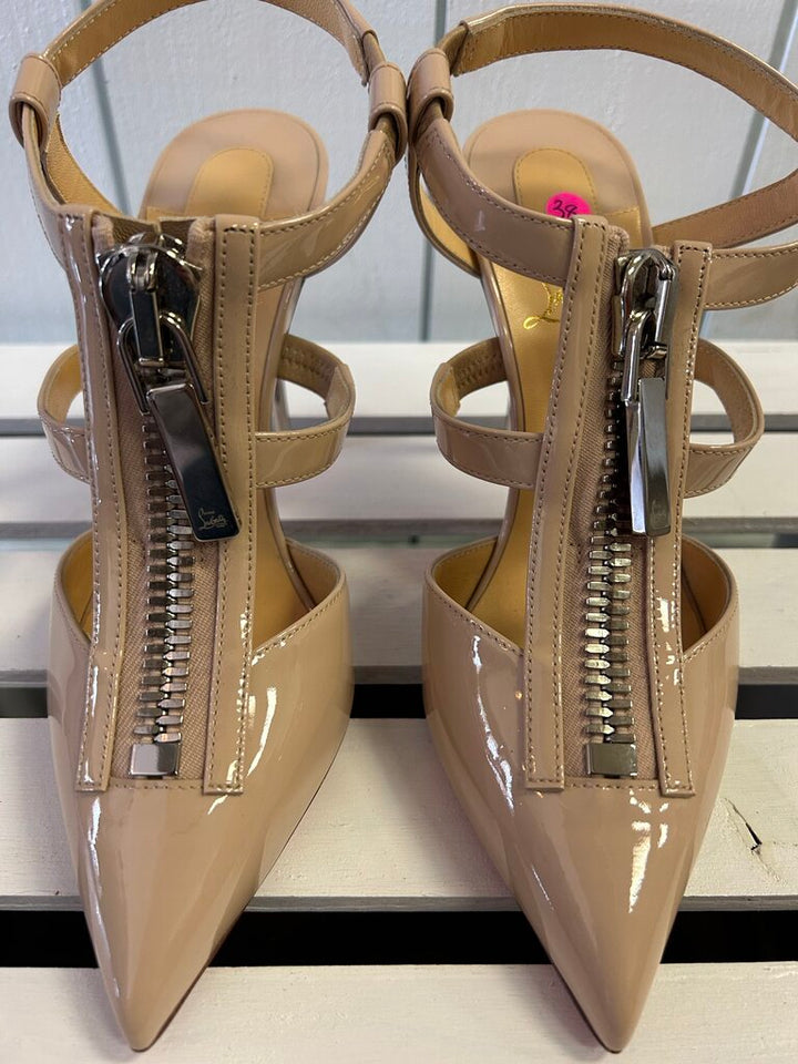 Christian Louboutin Epic Zip Heels - Size 38