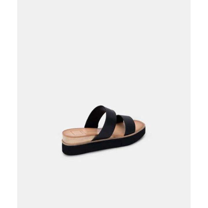 Dolce Vita Parni Two Strap Embossed Leather Sandals - Size 9