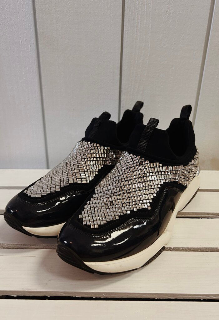 Salvatore Ferragamo Bijou Kirakira Crystal Sneakers - Size 36