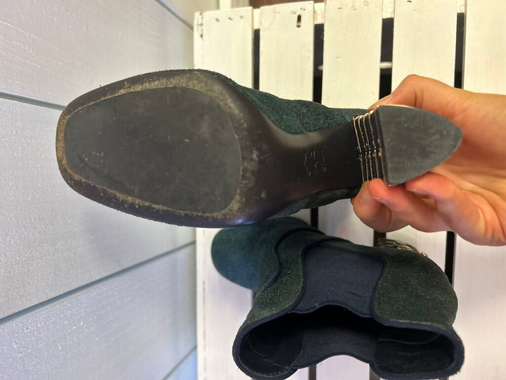 Tory Burch Suede Crystal Embellishments Chelsea Booties - Size 6.5