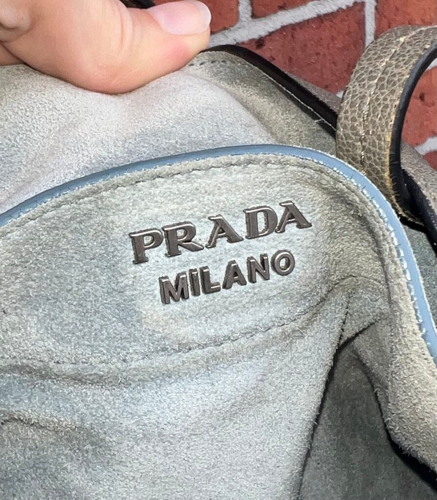 Prada Glace Calf Etiquette Tote
