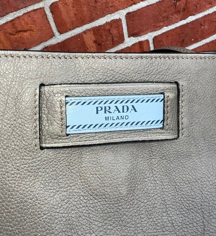 Prada Glace Calf Etiquette Tote
