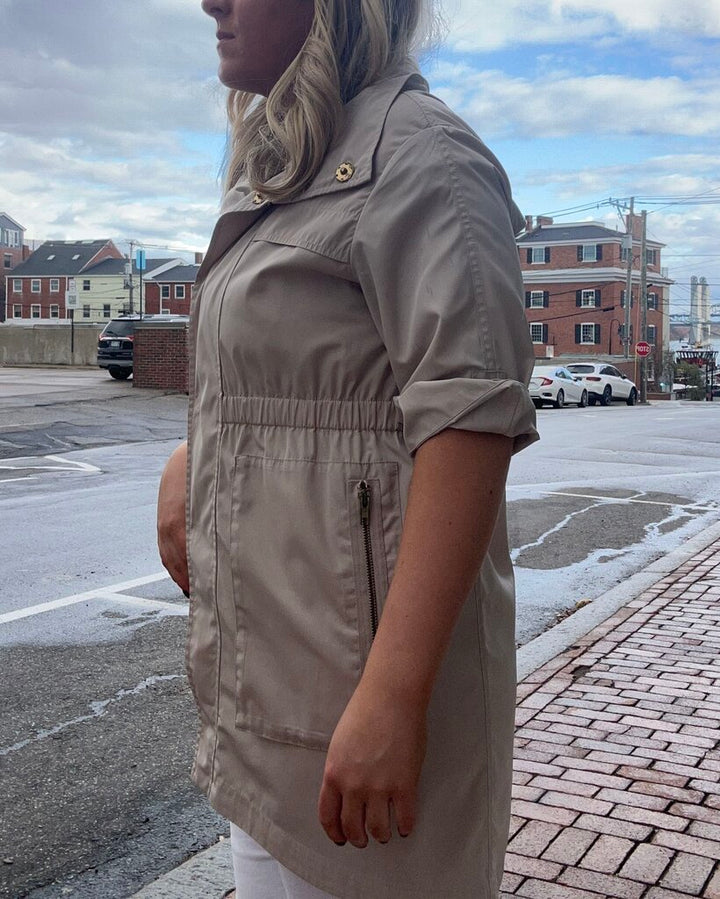 Ali Ro Zip Front Anorak Jacket - Size Small