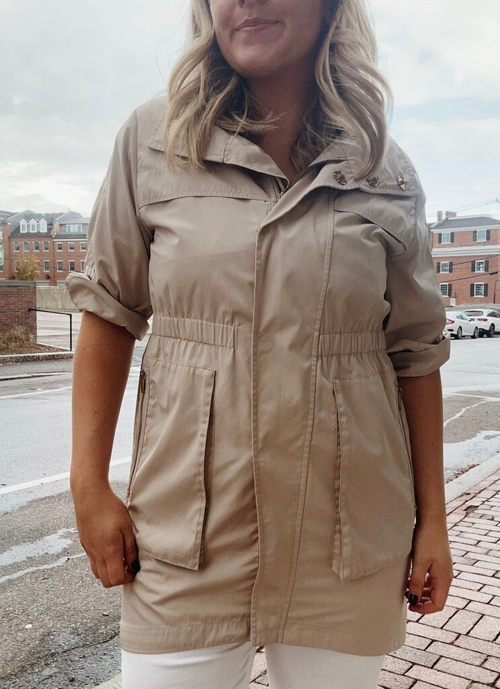 Ali Ro Zip Front Anorak Jacket - Size Small