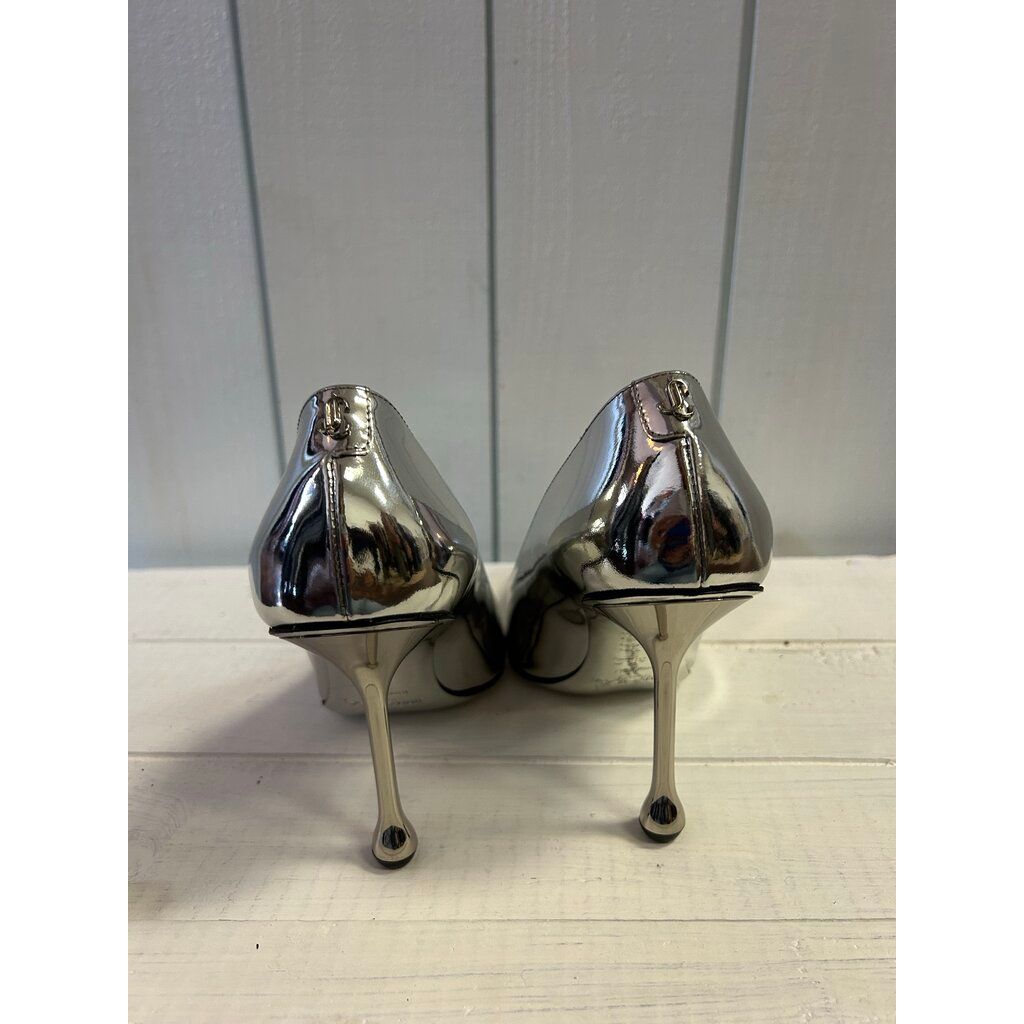 Jimmy Choo Ixia 95MM Metallic Leather Pumps - Size 38 (Retails for $995)