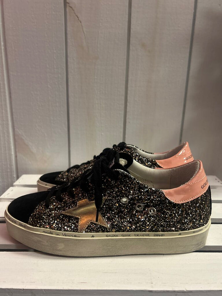 Golden Goose Hi Star Sparkle Sneakers - Size 40(Retails $695)