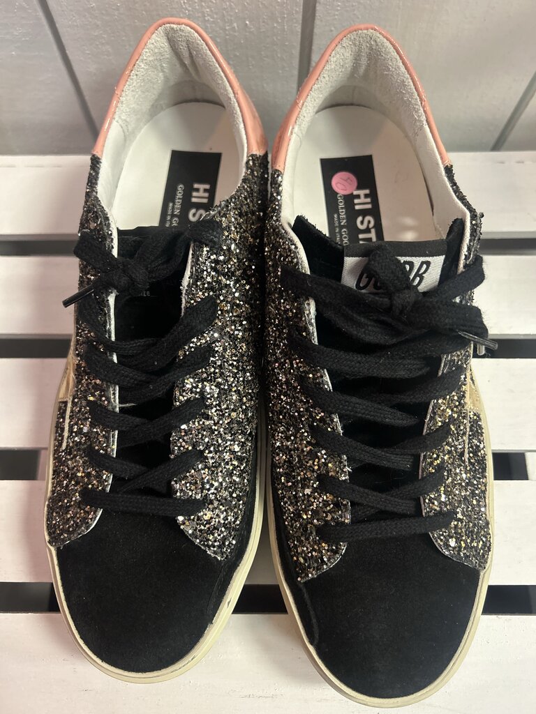 Golden Goose Hi Star Sparkle Sneakers - Size 40(Retails $695)
