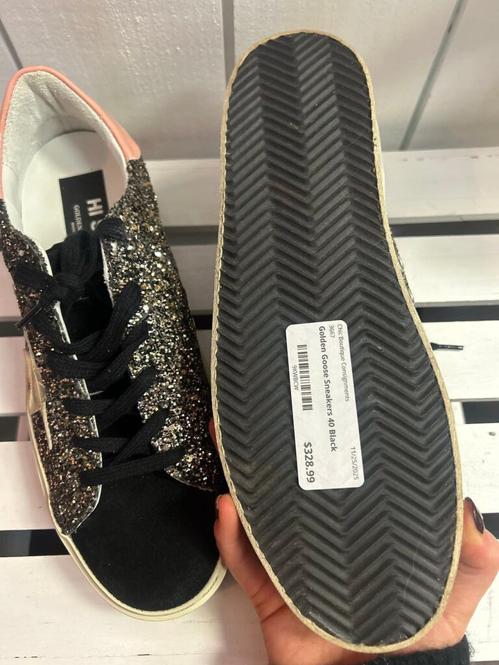 Golden Goose Hi Star Sparkle Sneakers - Size 40(Retails $695)