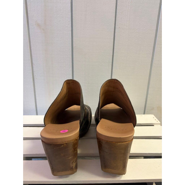 Dansko Sage Metallic Wooden Wedge Sandal - Size 41