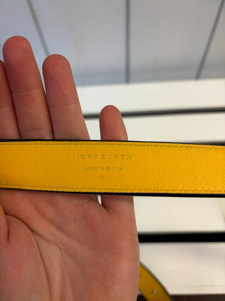 Tory Burch 1" Miller Monogram Reversible Belt - Size Large(Retails for $200)