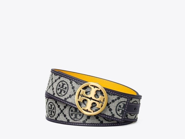 Tory Burch 1" Miller Monogram Reversible Belt - Size Large(Retails for $200)