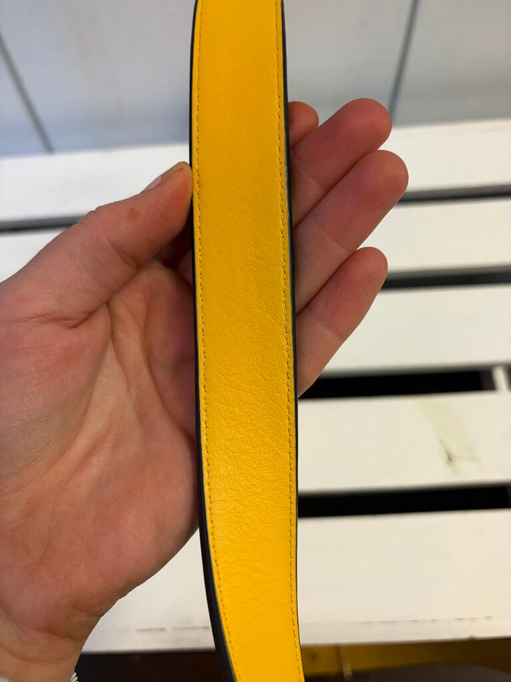 Tory Burch 1" Miller Monogram Reversible Belt - Size Large(Retails for $200)