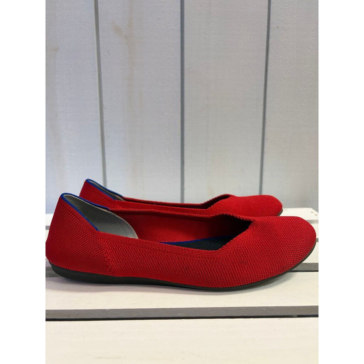 Rothy's The Flat in Bright Red - Size 7.5(Retails for $99)