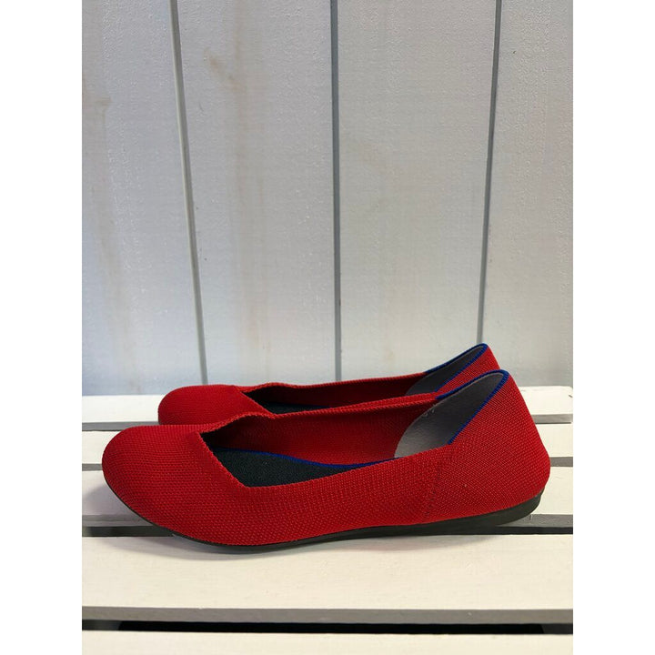 Rothy's The Flat in Bright Red - Size 7.5(Retails for $99)