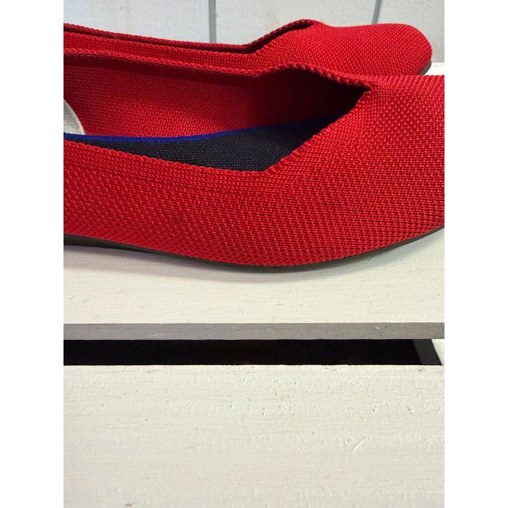Rothy's The Flat in Bright Red - Size 7.5(Retails for $99)