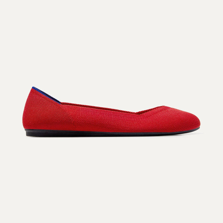 Rothy's The Flat in Bright Red - Size 7.5(Retails for $99)