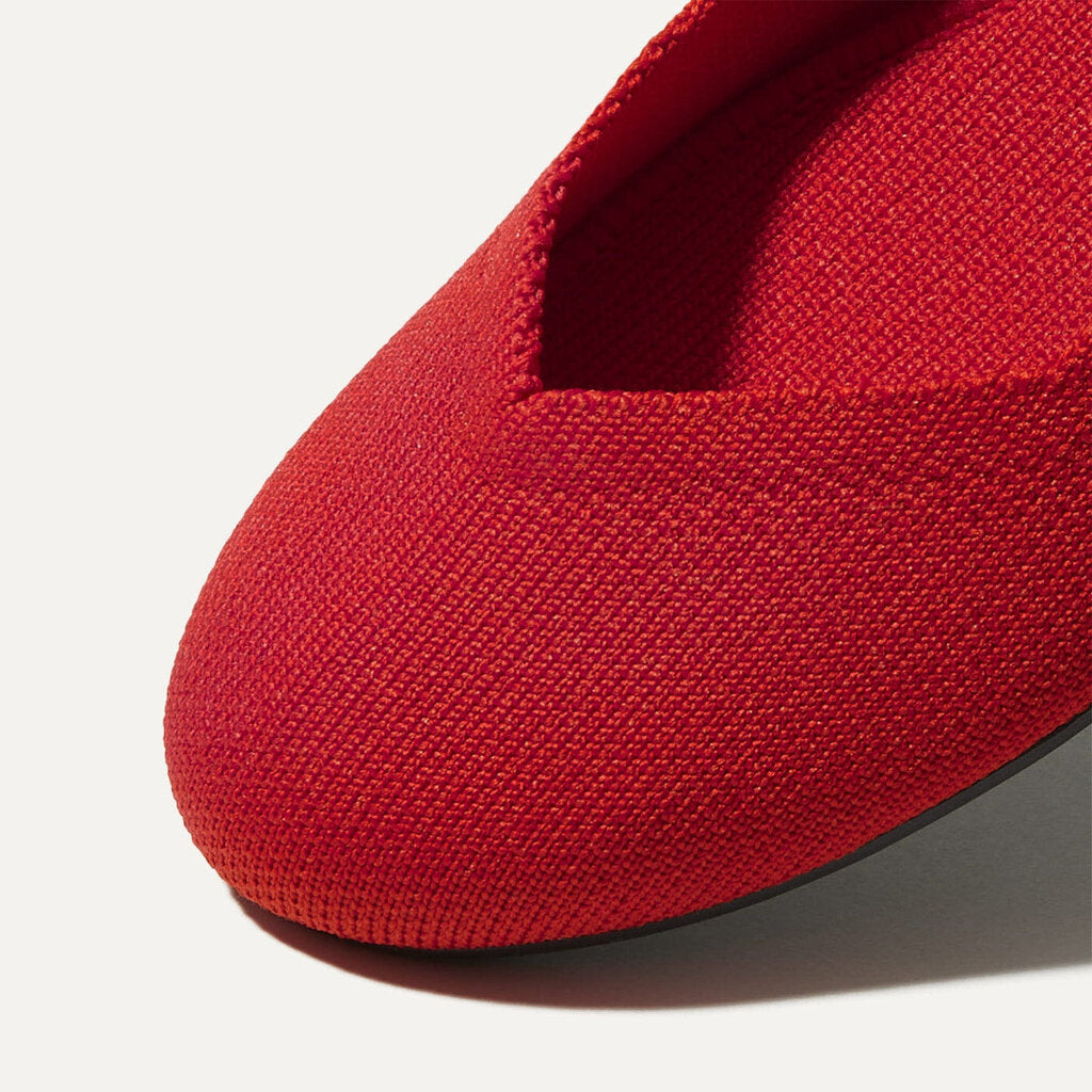 Rothy's The Flat in Bright Red - Size 7.5(Retails for $99)