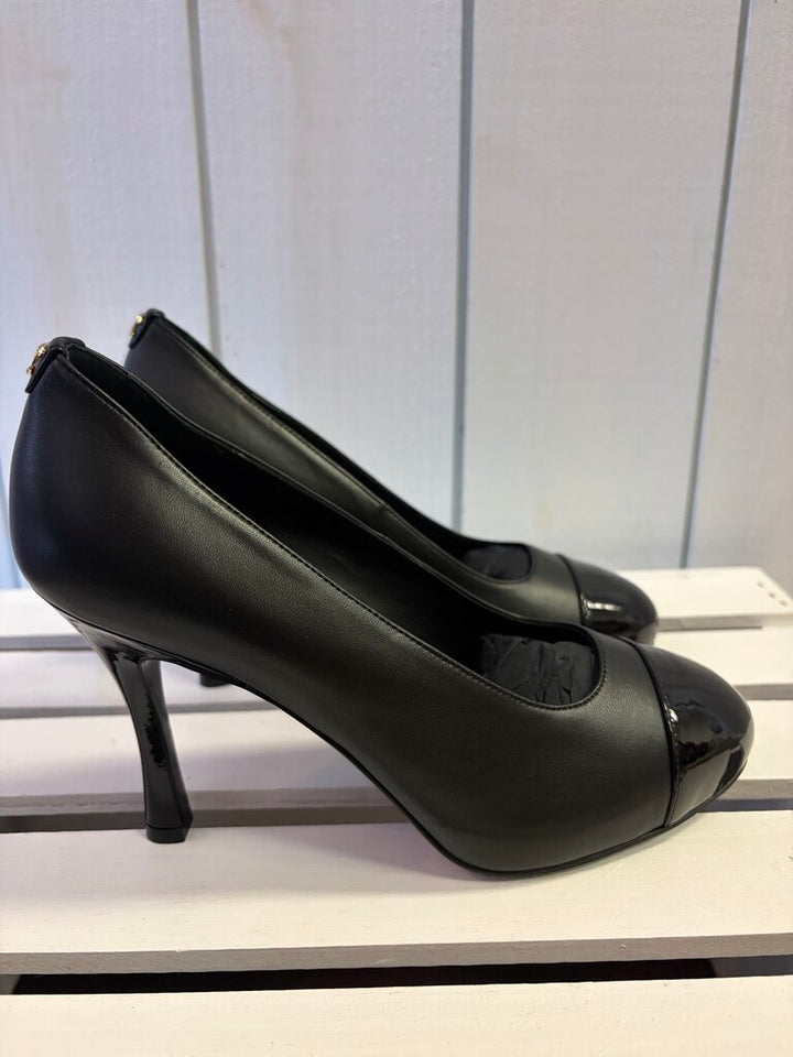 Chanel NIB Lambskin and Patent Calfskin Pumps - Size 36.5(Retails $1325)