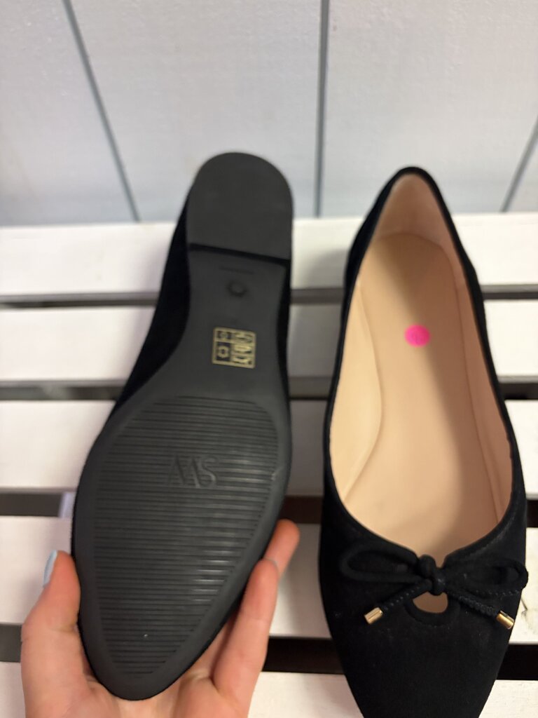 Stuart Weitzman Gabby Suede Ballet Flat - Size 8