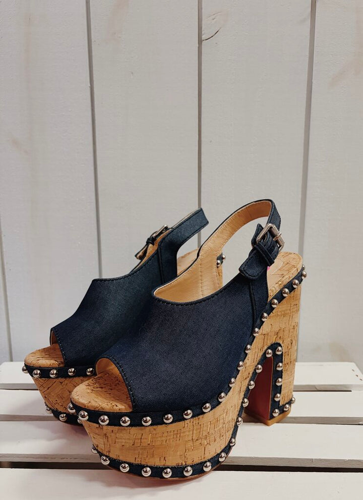 Christian Louboutin Super Joan Platform Sandals - Size 38(Retails $1095)